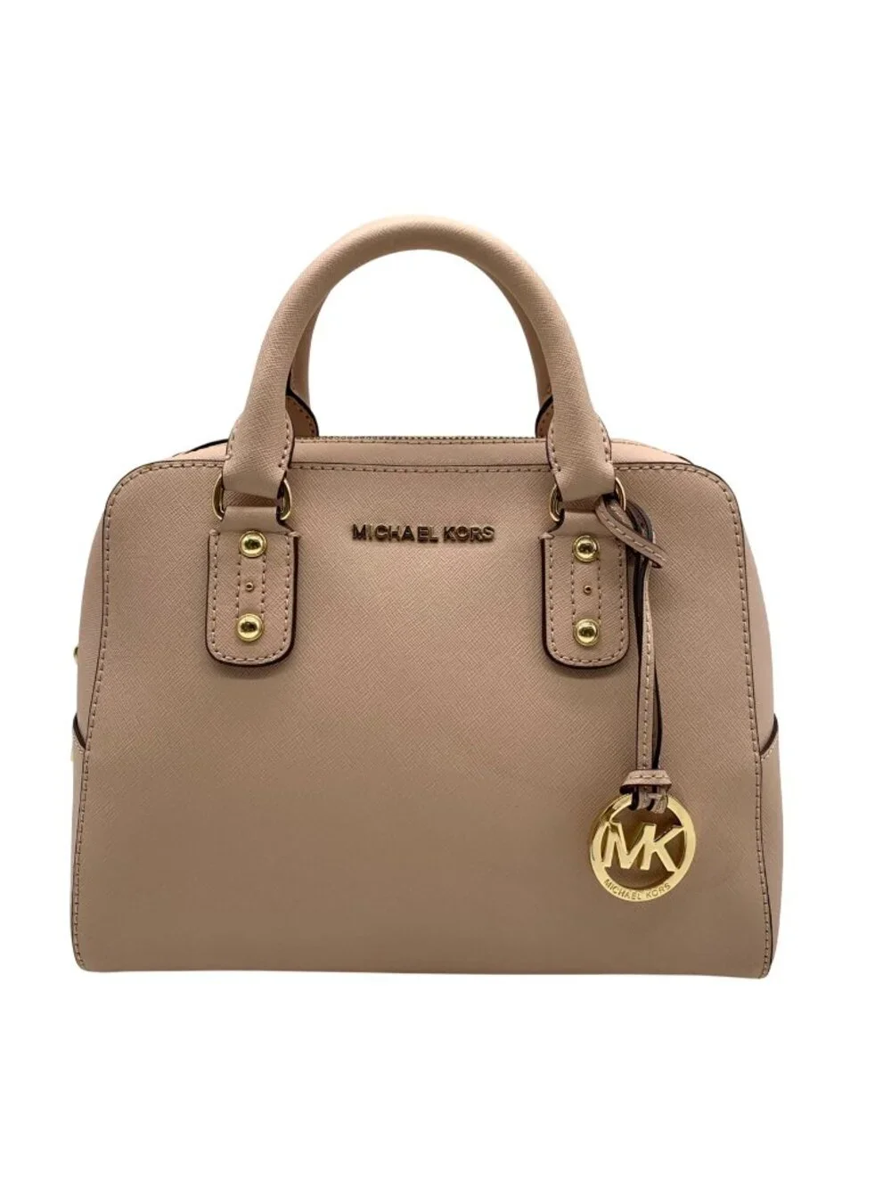 Michael Kors Blush Pink Saffiano Leather Sandrine Satchel